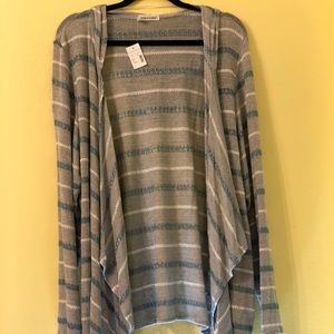 NWT Maurices Plus-Sized Striped Cardigan